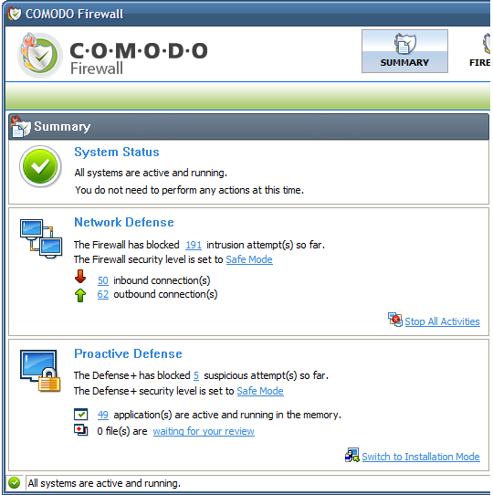 comodo_interface