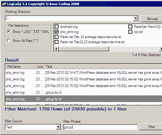 loglady_interface