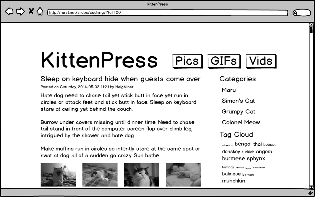 KittenPress site mockup
