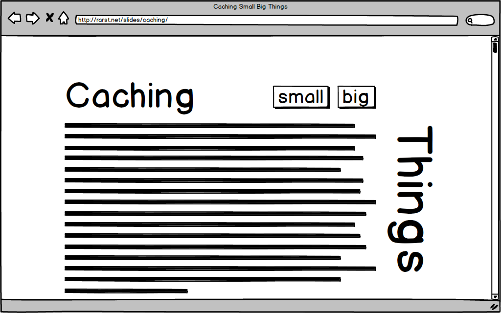 Caching Small Big Things